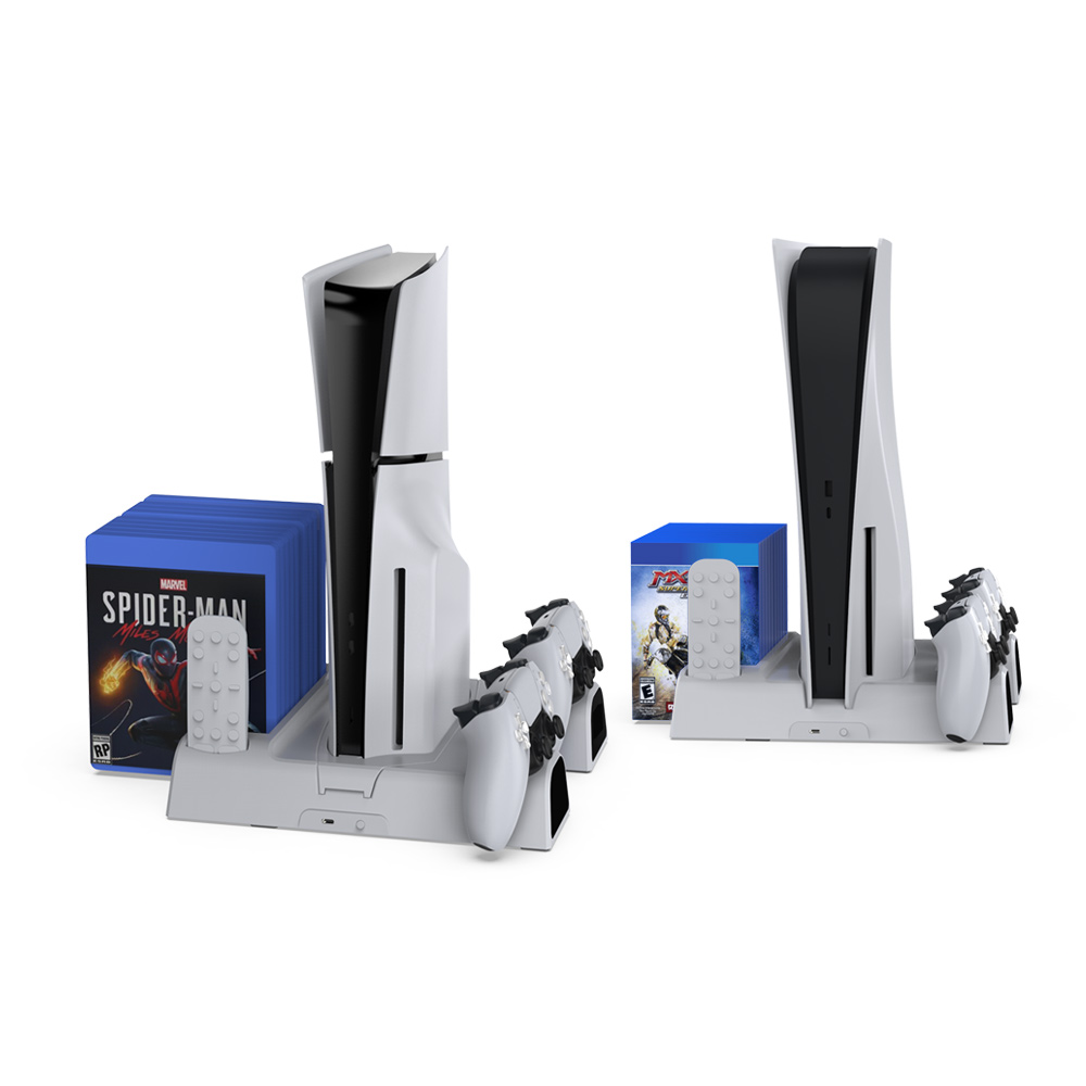 Dobe Multifunctional Charging Dock for PS5 Slim White Dobe Multifunctional Charging Dock for PS5 Slim White